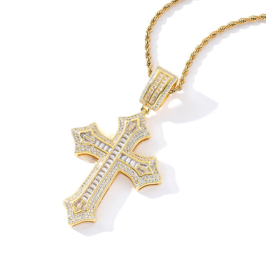 Cross Diamonds Pendant - Mozayn Jewelry