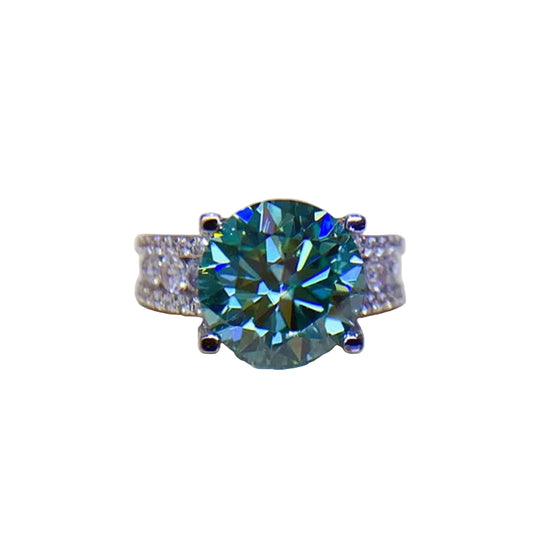 Moissanite925 Sterling Silver VVS Diamond Ring - Mozayn Jewelry