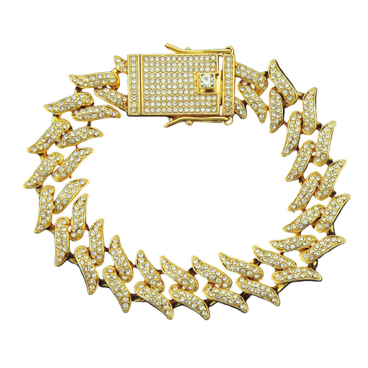 Iced Out Roman Leafs - Mozayn Jewelry