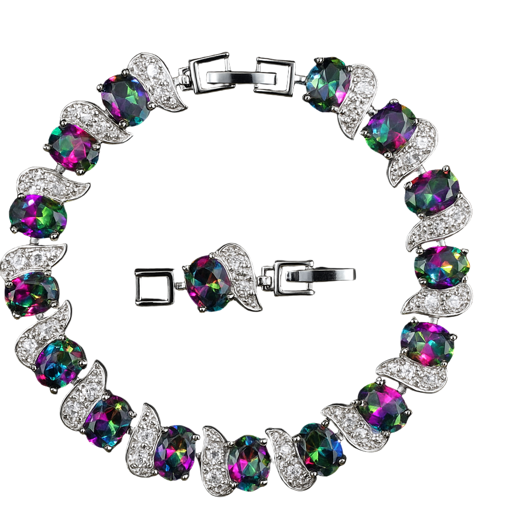 Angel Wings And Gem Bracelet - Mozayn Jewelry