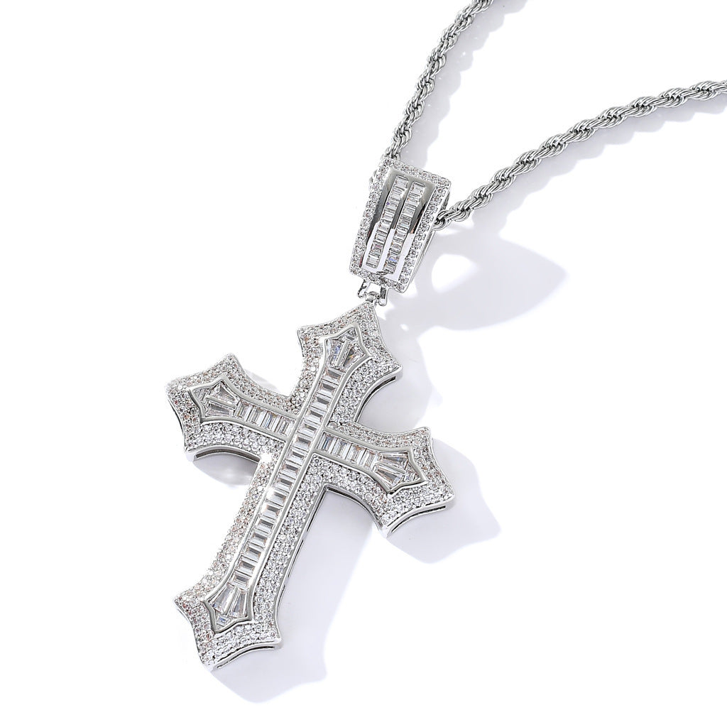Cross Diamonds Pendant - Mozayn Jewelry