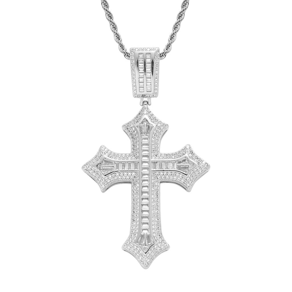 Cross Diamonds Pendant - Mozayn Jewelry