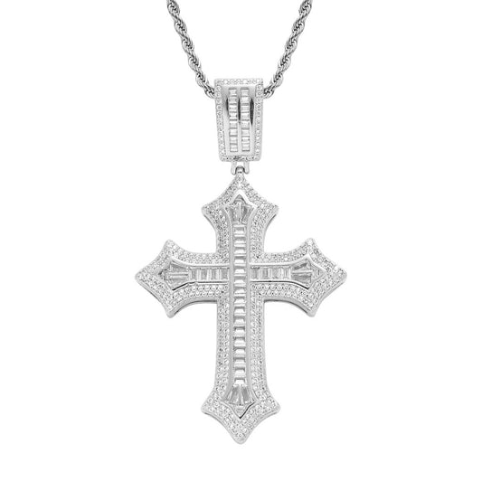 Cross Diamonds Pendant - Mozayn Jewelry