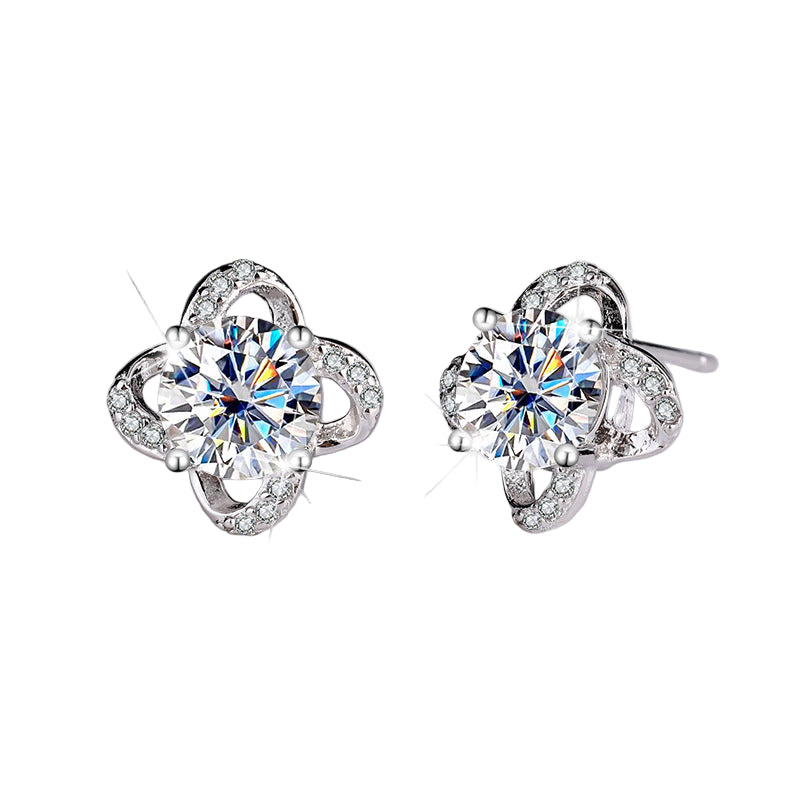 Earring Graceful Moissanite - Mozayn Jewelry