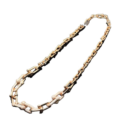 Full Diamond Bamboo Cuban Chain - Mozayn Jewelry