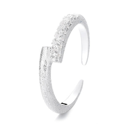 S925 Sterling Silver Cross Star Rail Ring - Mozayn Jewelry