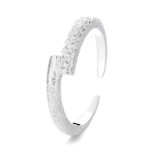 S925 Sterling Silver Cross Star Rail Ring - Mozayn Jewelry