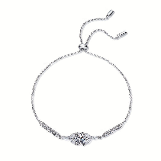 1ct Moissanite S925 Sterling Silver Bracelet - Mozayn Jewelry