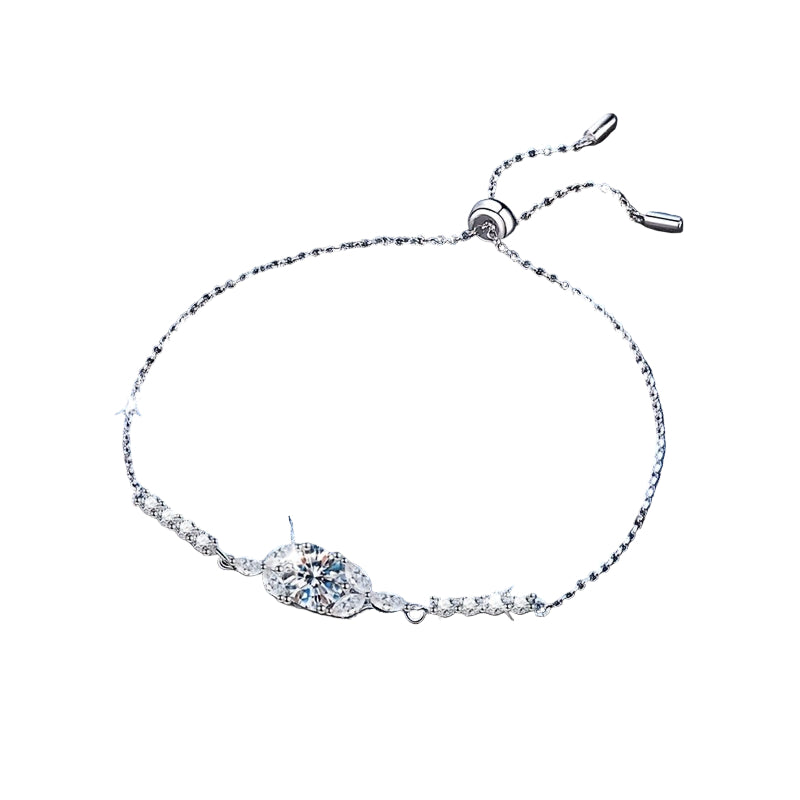 1ct Moissanite S925 Sterling Silver Bracelet - Mozayn Jewelry