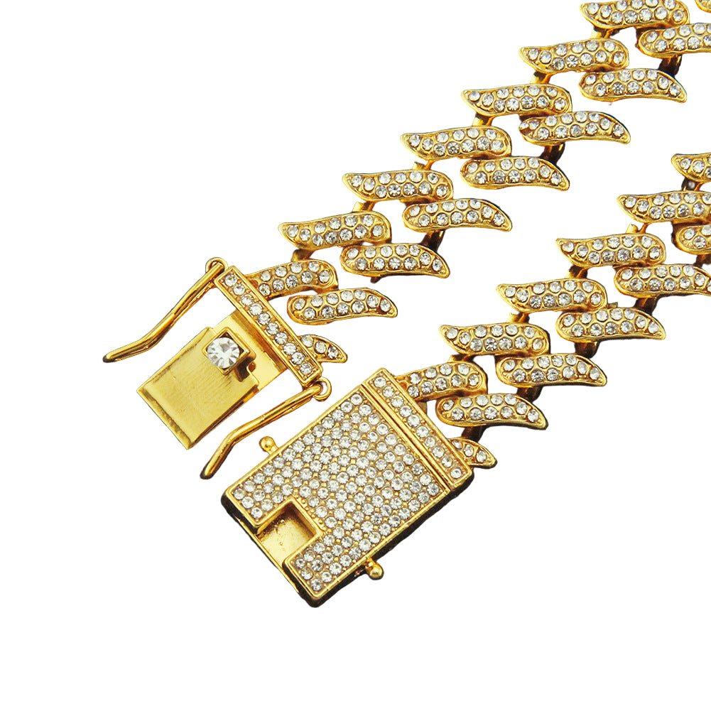 Iced Out Roman Leafs - Mozayn Jewelry