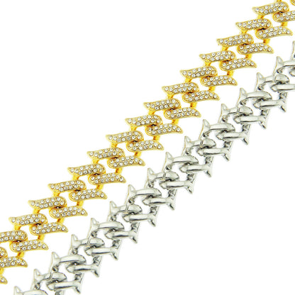 Iced Out Roman Leafs - Mozayn Jewelry