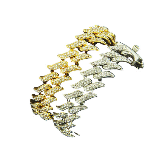 Iced Out Roman Leafs - Mozayn Jewelry