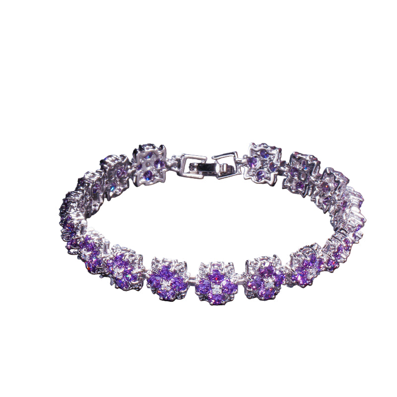 Clover Iced Out Bracelet - Mozayn Jewelry