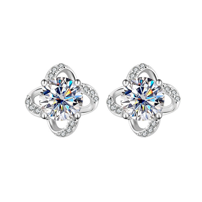 Earring Graceful Moissanite - Mozayn Jewelry
