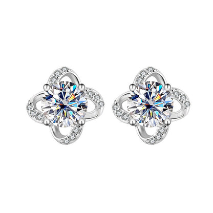 Earring Graceful Moissanite - Mozayn Jewelry