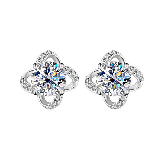 Earring Graceful Moissanite - Mozayn Jewelry