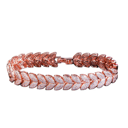Leaf Iced Out Bracelet - Mozayn Jewelry