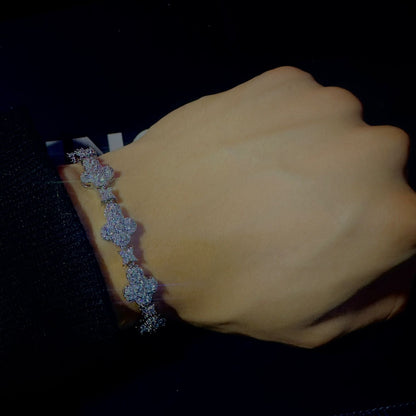 Multiple Cross Iced Out Bracelet - Mozayn Jewelry