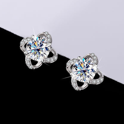 Earring Graceful Moissanite - Mozayn Jewelry