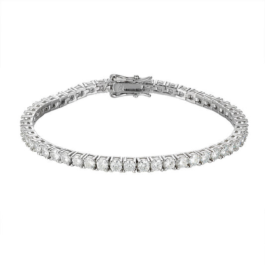Moissanite Tennis Bracelet S925 Sterling Silver - Mozayn Jewelry