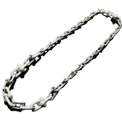 Full Diamond Bamboo Cuban Chain - Mozayn Jewelry