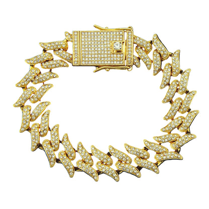 Iced Out Roman Leafs - Mozayn Jewelry