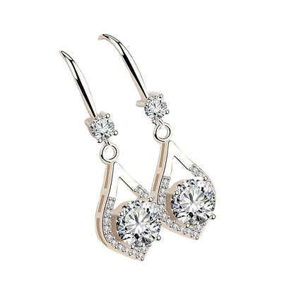 Teardrop Moissanite Earrings - 925 Sterling Silver - Mozayn Jewelry