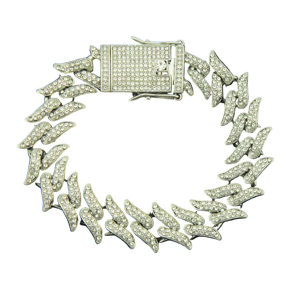 Iced Out Roman Leafs - Mozayn Jewelry