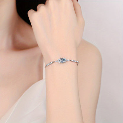 1ct Moissanite S925 Sterling Silver Bracelet - Mozayn Jewelry