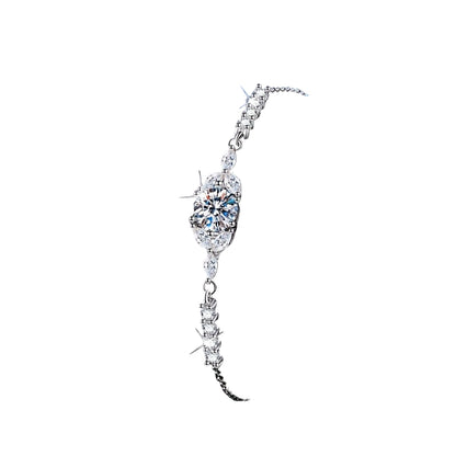 1ct Moissanite S925 Sterling Silver Bracelet - Mozayn Jewelry